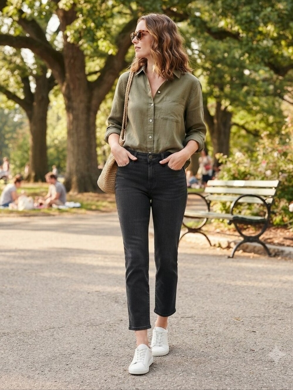 Cabi Black Comfort stretch "New Crop" Skinny Jeans